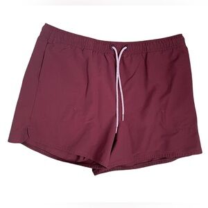 Allbirds Natural Run Short Maroon Womens Large
